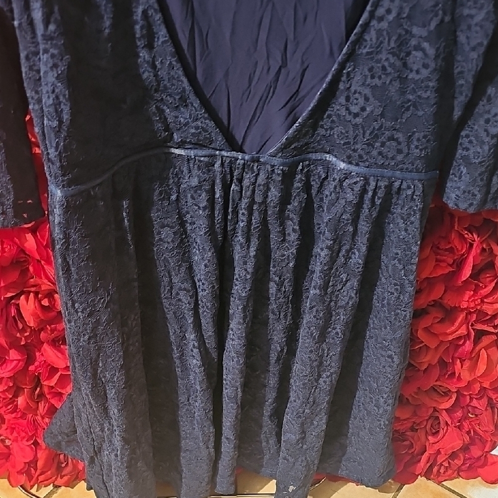 Victoria's Secret NWT Midnight Blue Lace Backless Dress Size Large - Picture 7 of 7